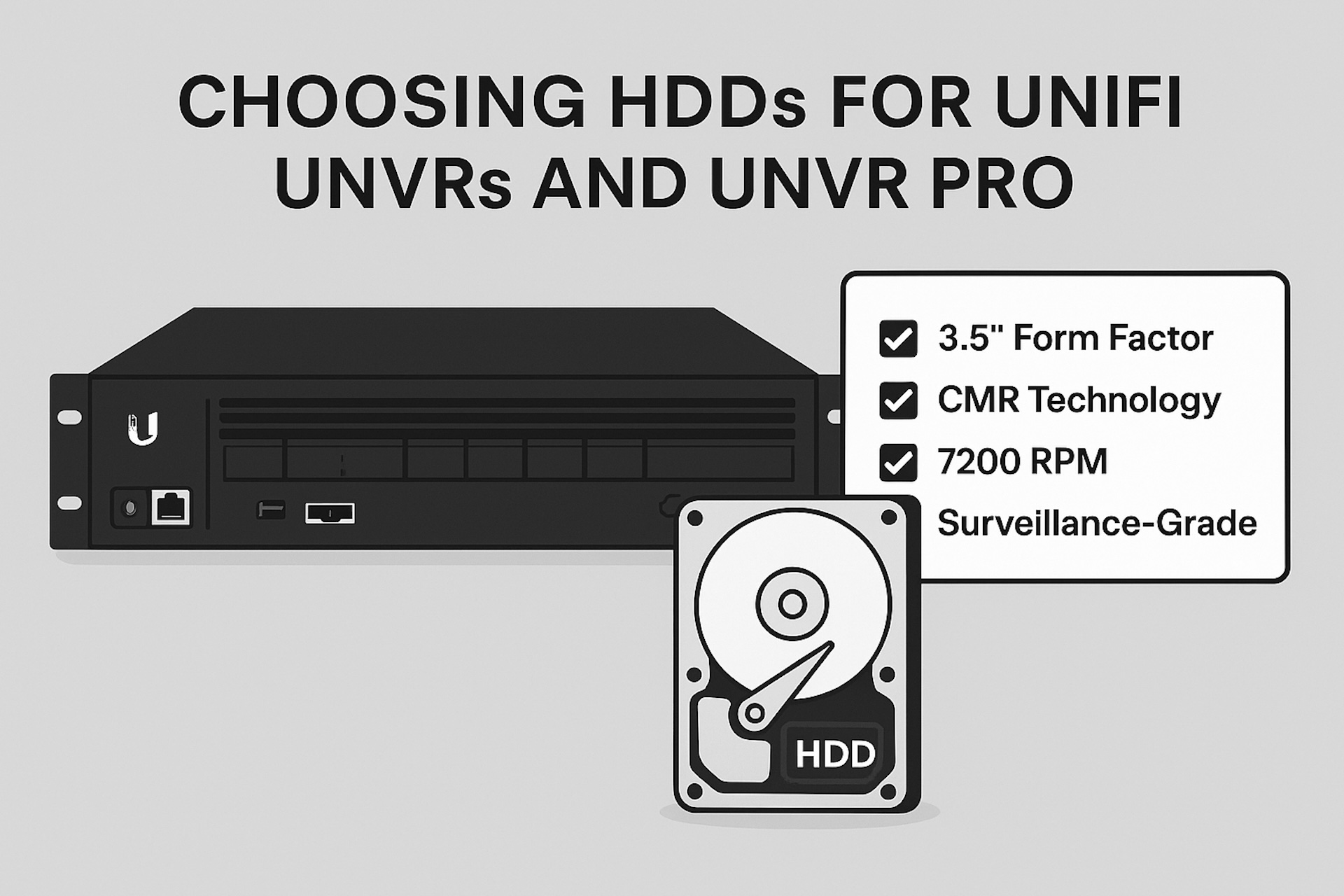 Choosing the Right Hard Drives for UniFi UNVR and UNVR Pro